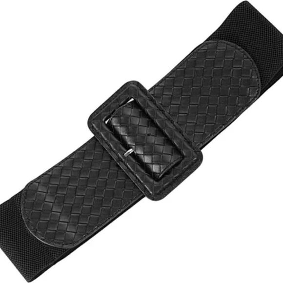 New Stretchy Belt 1950s 3 Inch Wide Elastic Belts - Picture 1 of 5